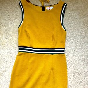 Brand new Boden shift dress with tags Size 6R . Mustard color.